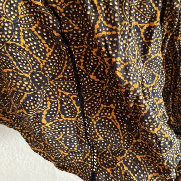 Hinge Blouse Gold and Navy M - Picture 5 of 10